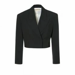 Giorgia Neutral Black Blazer By Aggi