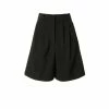 Billie Neutral Black Bermuda Shorts By Aggi