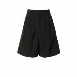 Billie Neutral Black Bermuda Shorts By Aggi