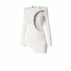 Rebel Ecru White Dress By Aggi