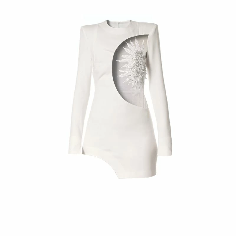 Rebel Ecru White Dress By Aggi