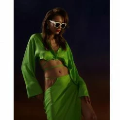 Lauren Green Flash Blouse By Aggi -Aggi Elegant Store ax3ikusbp2ncfwwhzcyx