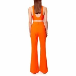 Camilla Neon Orange Flared Pants By Aggi -Aggi Elegant Store b7ptapk7kmumhflpjulo