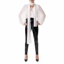 Linda Muslin White Blouse By Aggi -Aggi Elegant Store bvftdotii89qzy8rjaa3