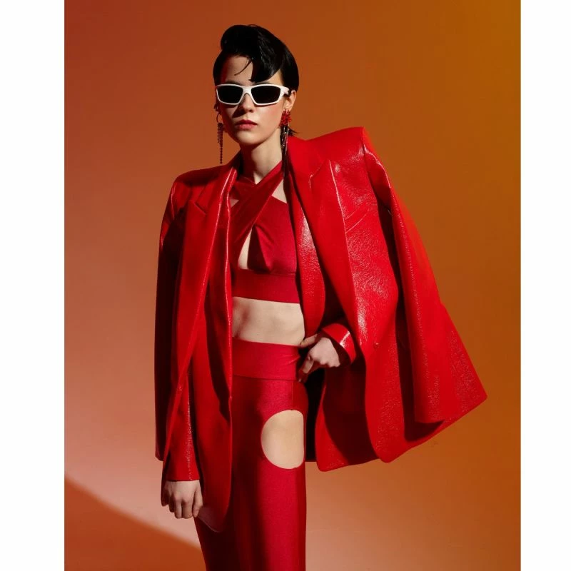 Lennox High Risk Red Blazer By Aggi 4 Lennox High Risk Red Blazer By Aggi - Image 2