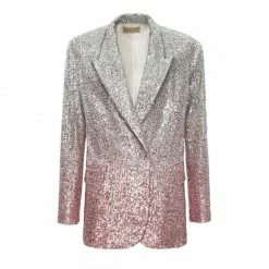 Sequin Blazer Gioia Silver Peony By Aggi