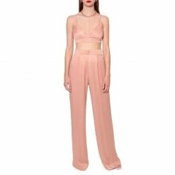 Jessie Satin Interface Tan Pants By Aggi -Aggi Elegant Store eogxuclb9xh6k6qq4gi2