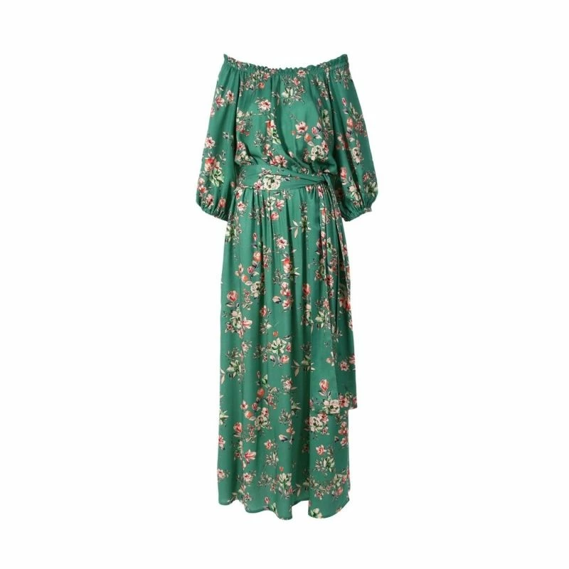 Jill Green Flowers Dress By Aggi 3 Jill Green Flowers Dress By Aggi