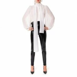 Linda Muslin White Blouse By Aggi -Aggi Elegant Store fsn2swlmmftjlksqilaa