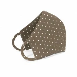 Face Mask Beige Polka Dots By Aggi