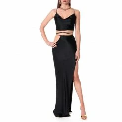 Lucia Glossy Black Top By Aggi -Aggi Elegant Store hdyjijbzw1awcyhnal2k