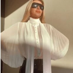 Linda Muslin White Blouse By Aggi -Aggi Elegant Store igsp1fmcrbiwkdjjg4me