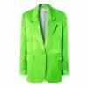 Bellamy Satin Green Flash Blazer By Aggi