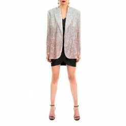 Sequin Blazer Gioia Silver Peony By Aggi -Aggi Elegant Store joljuubafytw6cjf2mgy