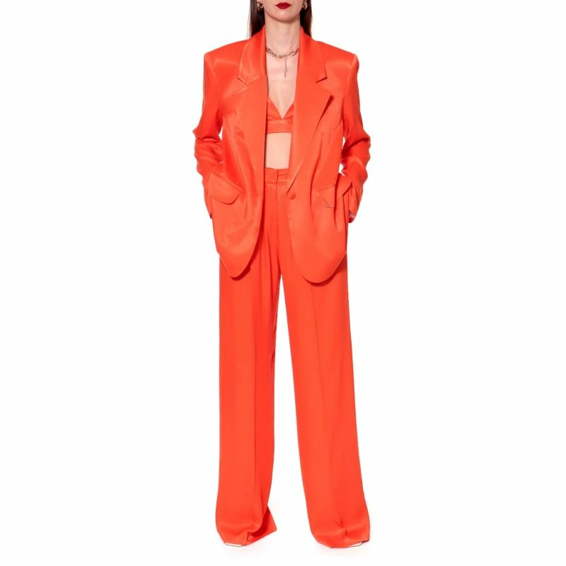 Jessie Satin Nasturtium Trousers By Aggi 8 Jessie Satin Nasturtium Trousers By Aggi - Image 6