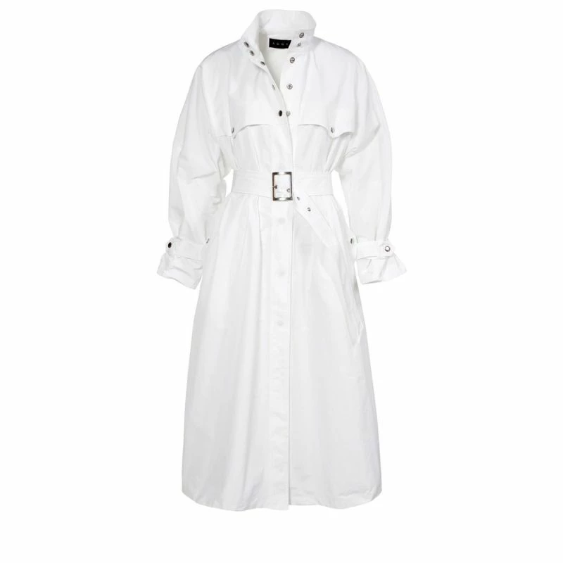 Vanda White Milk Trench Coat By Aggi 3 Vanda White Milk Trench Coat By Aggi