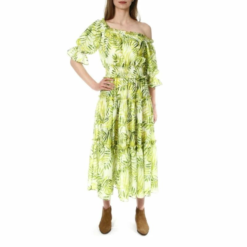 Taja White-Lime Dress By Aggi 7 Taja White-Lime Dress By Aggi - Image 5