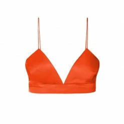 Asha Satin Nasturtium Bralette Top By Aggi