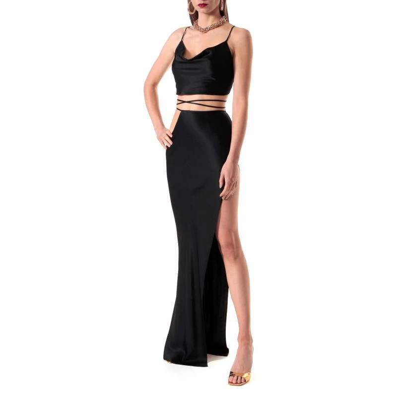 Faye Glossy Black Skirt By Aggi 6 Faye Glossy Black Skirt By Aggi - Image 4