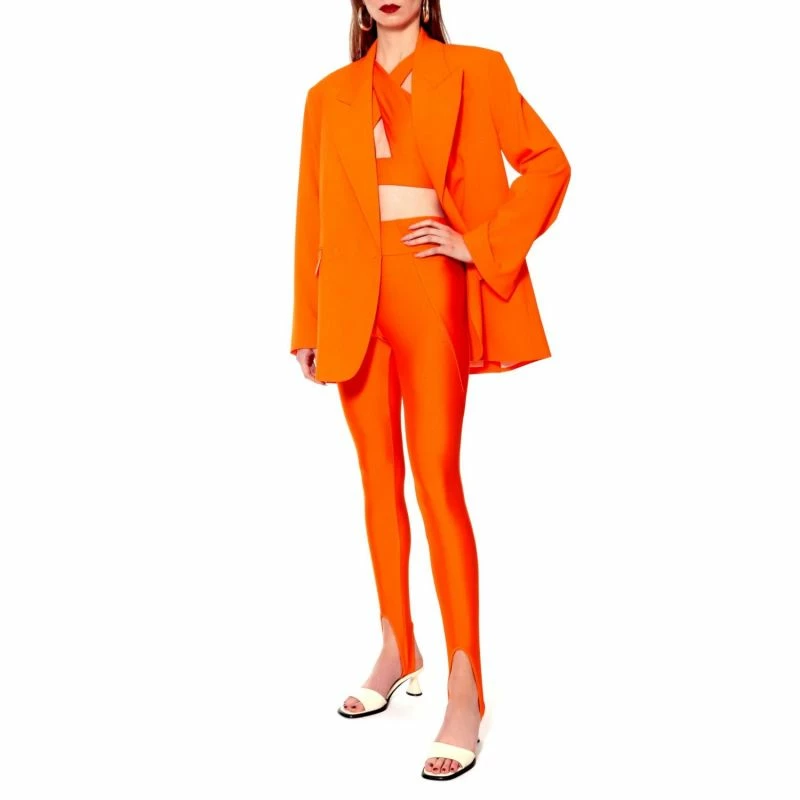 Gia Neon Orange Pants By Aggi 5 Gia Neon Orange Pants By Aggi - Image 3