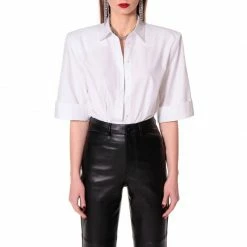 Demi Simple White Shirt By Aggi -Aggi Elegant Store qnbca2gucfpzq8rrtdyy