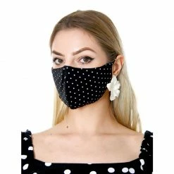 Set Of 3 Face Masks Polka Dots Black, Beige, Red By Aggi -Aggi Elegant Store rqiipokpjnyes9i2vlvz