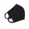 Face Mask Black Polka Dots By Aggi 2 Face Mask Black Polka Dots By Aggi -Aggi Elegant Store rqjwlsqfs8tunjduipfz