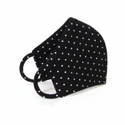 Face Mask Black Polka Dots By Aggi
