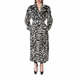 Maxine Monochrome Coat By Aggi -Aggi Elegant Store urrsianerzlxldpkojpf