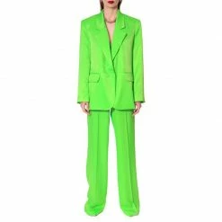 Bellamy Satin Green Flash Blazer By Aggi -Aggi Elegant Store uum8ulwdhoehmjdm5hcj 1