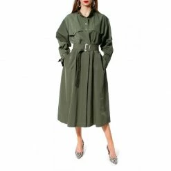 Vanda Khaki Trench-Coat By Aggi -Aggi Elegant Store vp8xaut8lv4g8p6qn7f6