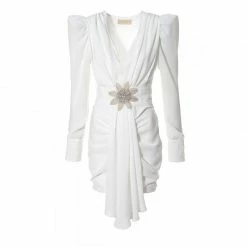 Krystle White Asparagus Dress By Aggi