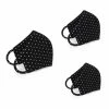 Set Of 3 Face Masks Polka Dots Black By Aggi 2 Set Of 3 Face Masks Polka Dots Black By Aggi -Aggi Elegant Store wbnspaylchajrtkbmojs