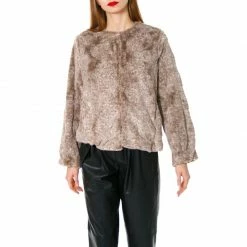 Faux Fur Jacket Heidi Beige By Aggi -Aggi Elegant Store wniewslrd312235vngub