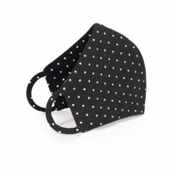 Set Of 3 Face Masks Polka Dots Black By Aggi -Aggi Elegant Store xca9r84ctfde8s77zxrz