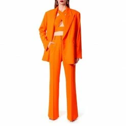 Camilla Neon Orange Flared Pants - Long By Aggi -Aggi Elegant Store xdkvkrjfvpbcsxwc1arh