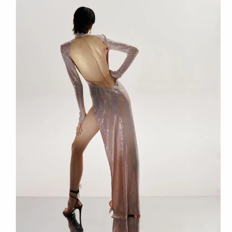 Candice Holographic Pink Dress By Aggi 8 Candice Holographic Pink Dress By Aggi - Image 6