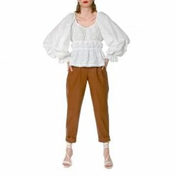 Anita Origami White Blouse By Aggi 7 Anita Origami White Blouse By Aggi -Aggi Elegant Store xycsyqooefawe27brdfw